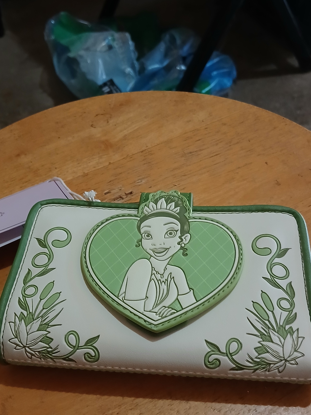 Loungefly Disney Hard Tag Princess & The Frog Tiana Tonal Portrait Wallet NWT